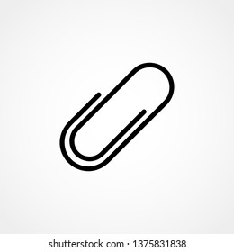 Paperclip office vector icon