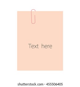 paperclip. paper vector. icon. graphic