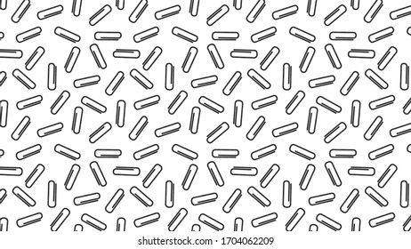 Paperclip Pattern Wallpaper. Paperclip Pattern Vector.