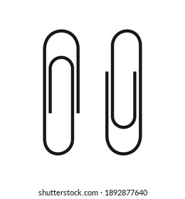 Paperclip set icon symbol simple design