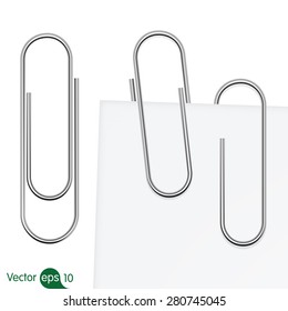 Paperclip set. Vector