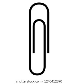 Paperclip Simple Vector Illustration Icon Symbol