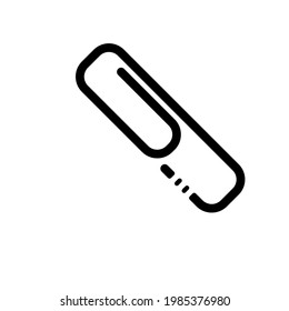 Paperclip Simple Vektor With White Background