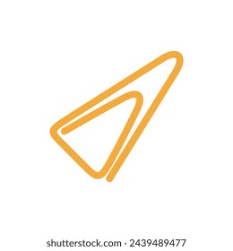 Plantilla de vector de icono estacionario de clip