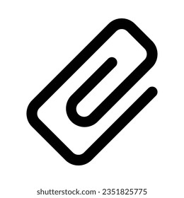 Paperclip Vector Glyph Icon For Personal And Commercial Use.
