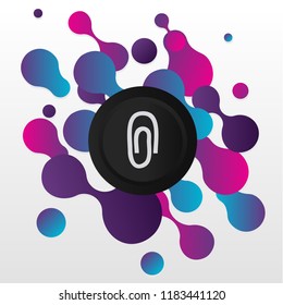 Paperclip vector icon