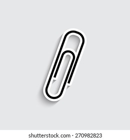  paperclip - vector icon