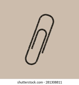  paperclip  - vector icon