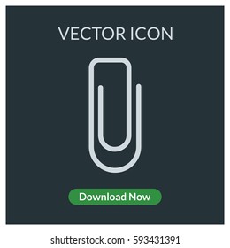 Paperclip vector icon