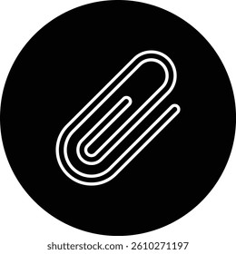 Paperclip vector icon. Can be used for printing, mobile and web applications.