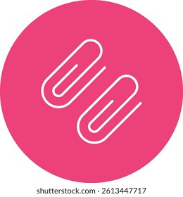 Paperclip vector icon. Can be used for printing, mobile and web applications.