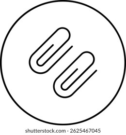 Icono de Vector de clip. Se puede utilizar para aplicaciones de impresión, móviles y de Web.