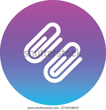 Paperclip vector icon. Can be used for printing, mobile and web applications.