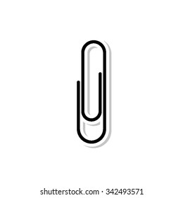 paperclip - vector icon with shadow