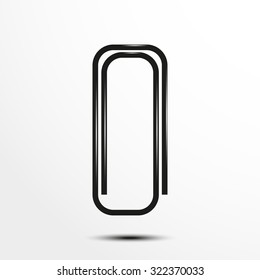 Paperclip. Vector illustration.