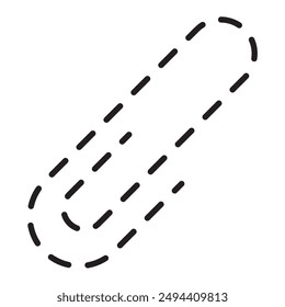 Paperclip Vector Symbol. Paper Clip Attachement Icon Illustration. EPS 10. 7891.