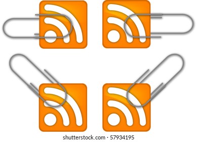 Paperclips around RSS feed