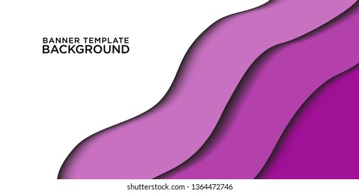 papercut 3d purple background