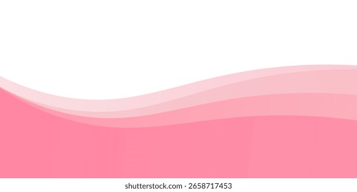 Papercut abstract background with pink colour smooth gradient Vector illustration