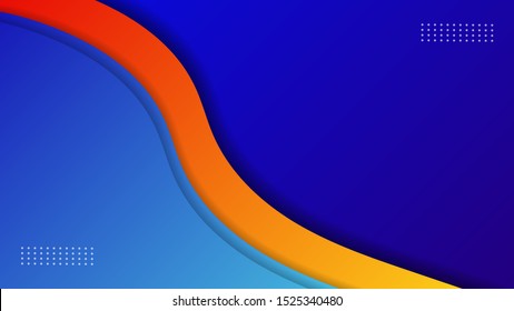 papercut background with gradient colorful, can be used banner, dynamic wallpaper, flyer, business cover, vector.