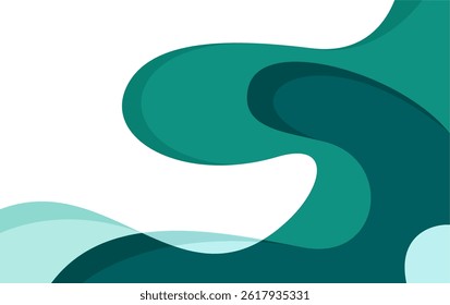 Papercut background in wavy style. summer asbtarct background