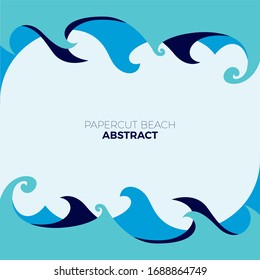 Papercut Beach Abstract Vector
look simple and modern design