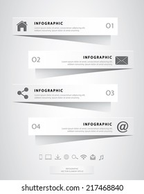 Papercut infographic 
