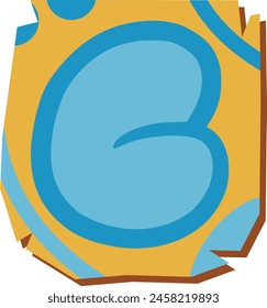 Papercut Letter Alphabet Vector Element