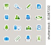 Papercut - Office and Business icons