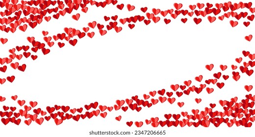 Papercut pink heart shapes confetti vector background. Valentine carnival decor. Poster background. Colorful heart relationship signs illustration.