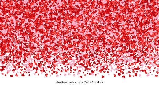 Projeto de fundo de explosão de símbolos cardíacos rosados de papel. Decoração do Dia dos Namorados. Plano de fundo do cartão-presente. Ilustração de sinais de relacionamento cardíaco colorido.