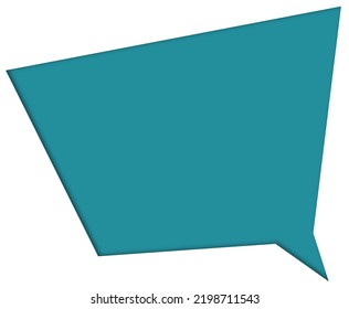 Papercut Speech Bubble Message Text Copy Space