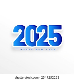 papercut style 2025 new year holiday background design vector