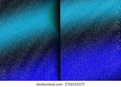 Patrón desdibujado azul estético del gradiente del estilo de Papercut con efecto abstracto del ruido del brillo