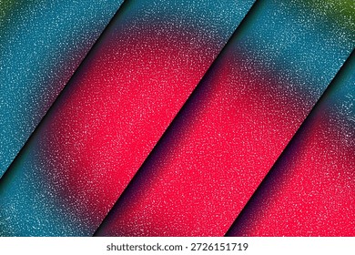 Patrón desdibujado rojo del gradiente estético del estilo de Papercut con efecto abstracto del ruido del brillo