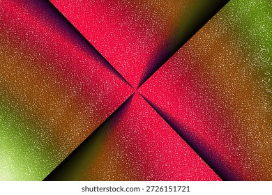Patrón desdibujado rojo del gradiente estético del estilo de Papercut con efecto abstracto del ruido del brillo