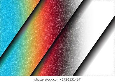 Patrón desdibujado blanco estético del gradiente del estilo de Papercut con efecto abstracto del ruido del brillo