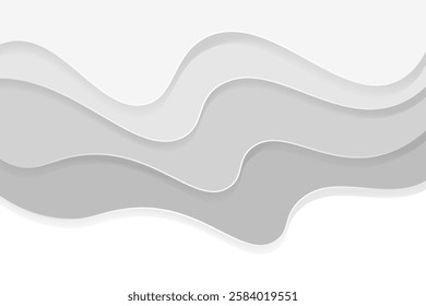 papercut style background with abstract lines in white for web background