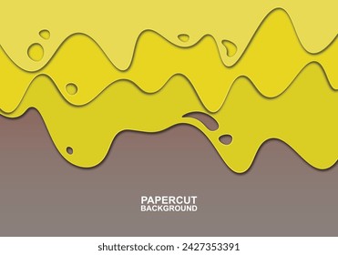 Papercut style background. Abstract background. Vector illustration.