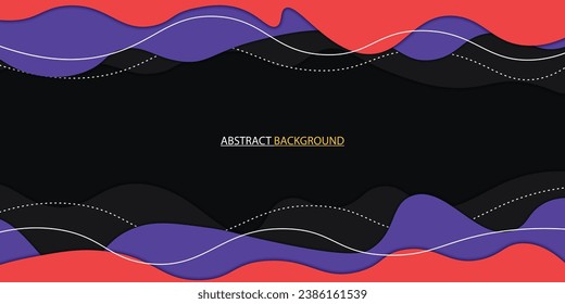 Fondo de estilo de recorte con líneas. Ilustración vectorial.