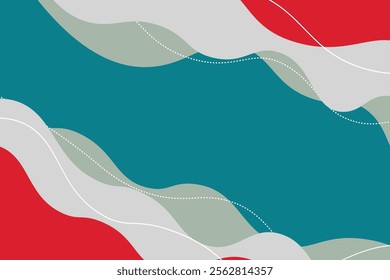 Papercut style background with lines. Vector illustration.