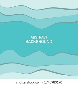 Papercut style background vector design template