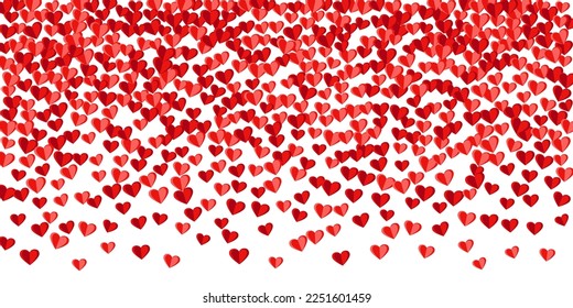 Papercut sweet heart symbols explosion background design. Valentine carnival decor. Gift card background. Falling heart family symbols on white.