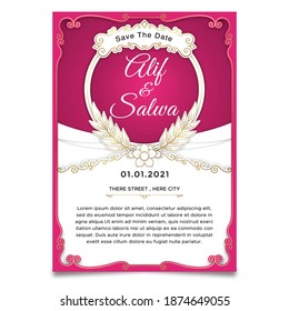 tema de pappercut fondo rosa plantillas de invitación a boda 

