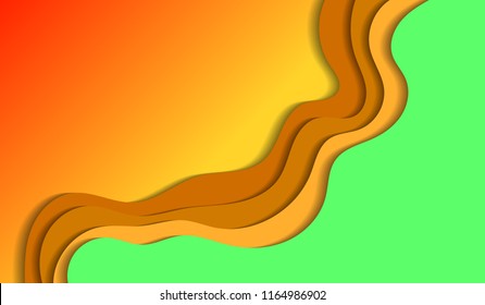 Papercut vector background