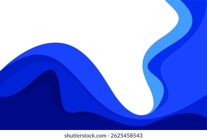 Vetor de fundo abstrato de ondas de papel