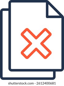 Paperless Icon Color Line Vector Illustration