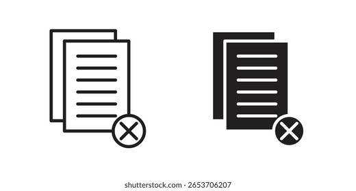 Elemento de design de ícone sem papel. Traçado editável. Vetor