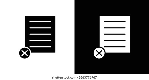 Ilustración de iconos sin papel en estilo plano. color de Plantilla de iconos editable.