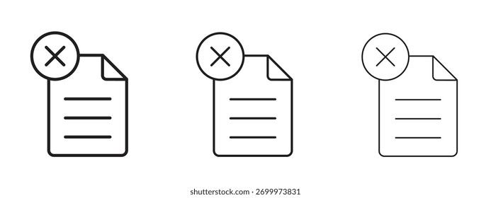 Signo de estilo lineal de icono sin papel para concepto móvil y Diseño web.